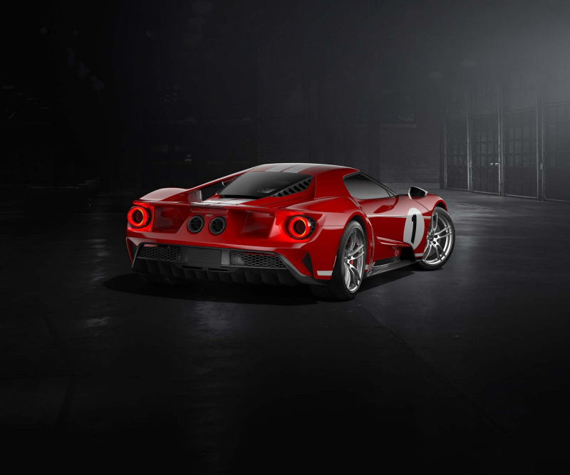 Illustration for article titled The 2018 Ford GT '67 Heritage Edition Celebrates The Time America Whooped Ferrari's Ass